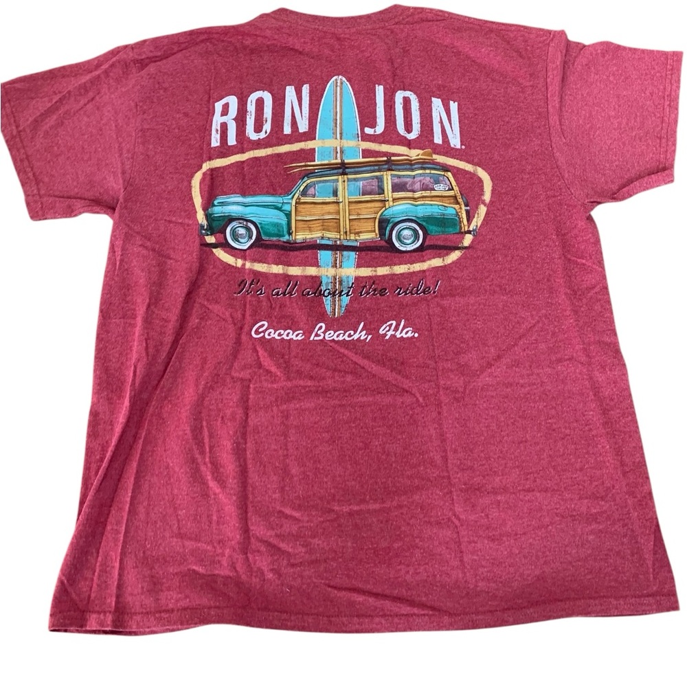 Ron Jon Heathered Red Graphic T-Shirt